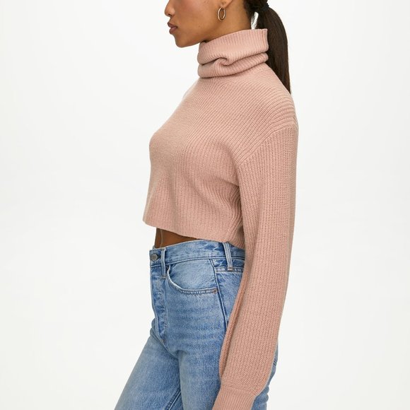 wilfred crop turtleneck sweater - Picture 2 of 6